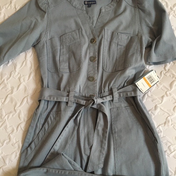 Democracy Puff Sleeve Belted Jumpsuit - Picture 3 of 8